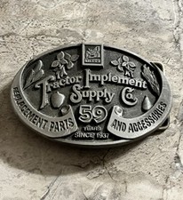 Vintage 1996 Tractor Implement Supply Belt Buckle 5163 59 Years