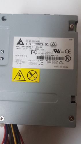 DELTA ELEKTRONICS DPS-125DB  PC Computer Netzteil