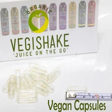 500 Empty Size 0 HPMC Capsules Vegan Halal Kosher High Grade *Multi-Save