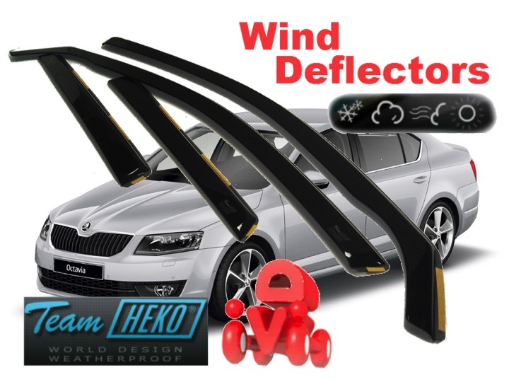 Wind deflectors for SKODA OCTAVIA III 5D 2013 2020 HATCHBACK 4.pc