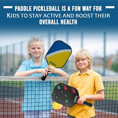 BEIVES Pickleball Paddles Carbon Fiber Graphite, 2 Multicolor 7.9oz Rackets, 4 Balls, 1 Bag - View #11