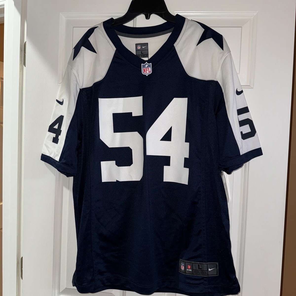 Dallas Cowboys Jersey Mens Large Nike On Field #54 Jaylon