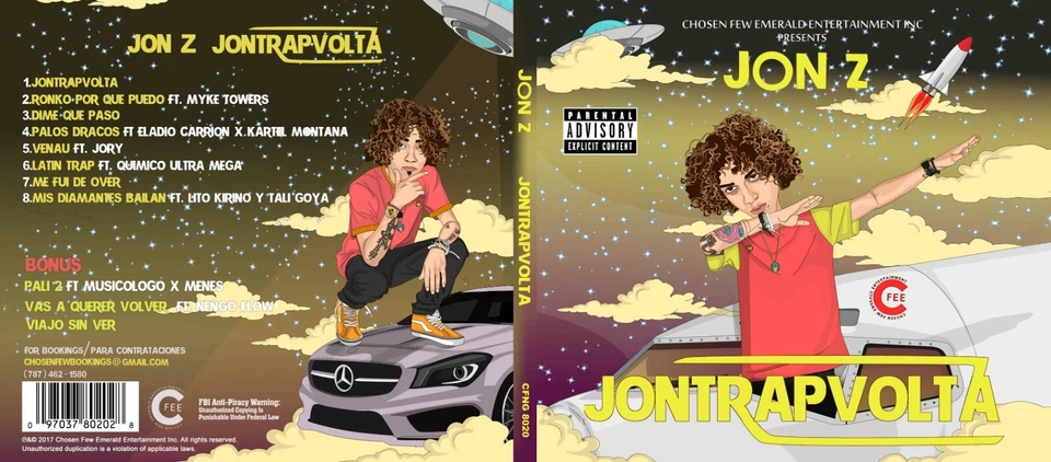 Jon Z - JonTrapVolta (2017 NEW Sealed CD) Chosen Few-Boy Wonder Official Listing - Image 4 of 4