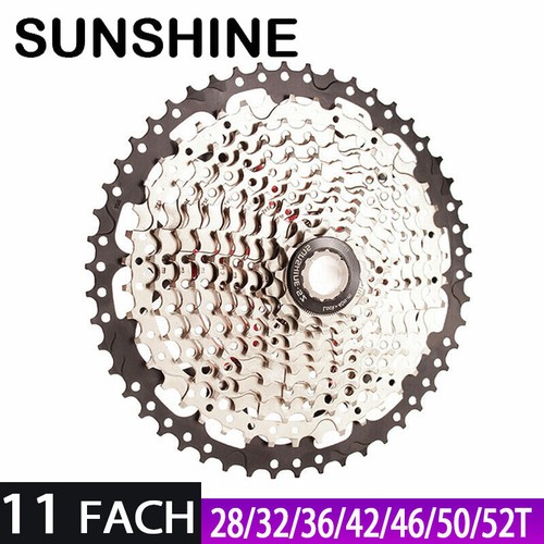 SUNSHINE 11 Fach Kassette 11-28/32/36/42/46/50/52T MTB Rennrad Für Shimano - Bild 1 von 16