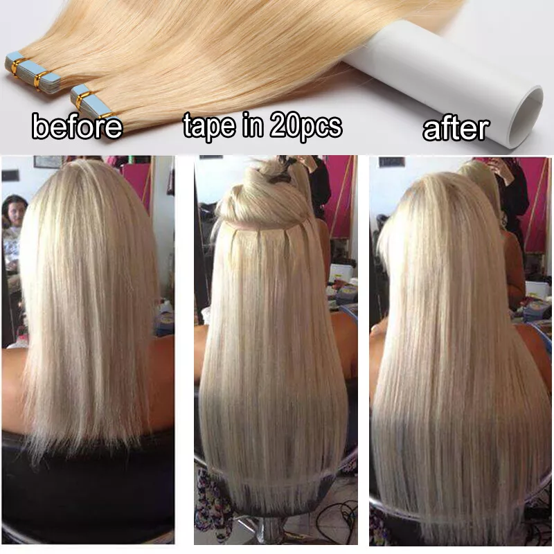 CLEARANCE Tape In Skin Weft Remy Human Hair Extensions Full Thick