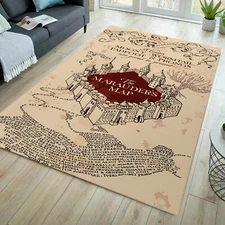 Marauders map rug, map rug, harry potter map rug, harry potter rug