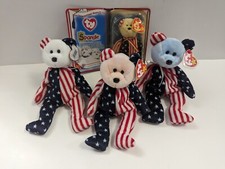 Beanie Baby Spangle Trio With McDonald's Spangle MWMT