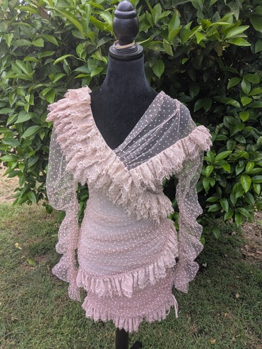 House Of CB London Sorrel Tulle Asymmetric Mini Dress Size M NWT - Picture 7 of 13
