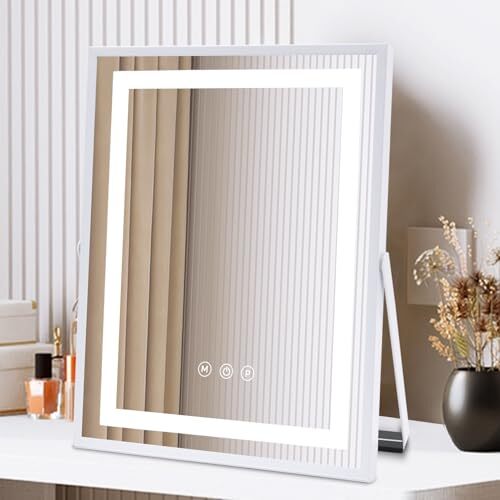 11x14.4 Inch LED Vanity Mirror with U-Shaped White Lights