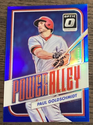 2016 Panini Donruss Optic Paul Goldschmidt #PA13 Power Alley Blue Parallel /149