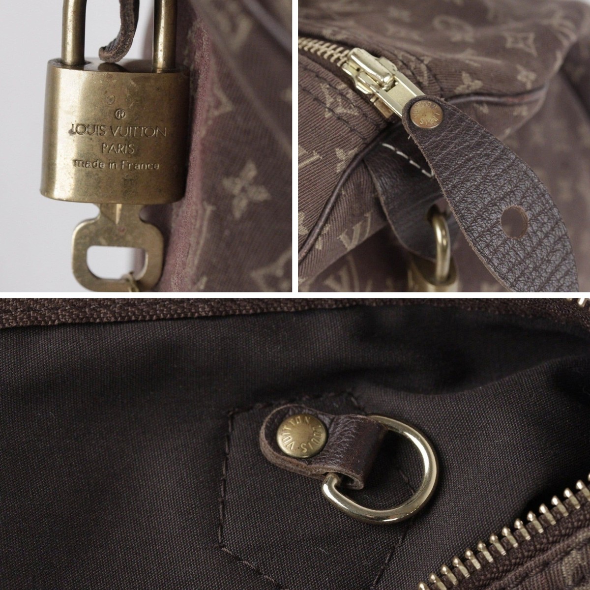 Authentic Louis Vuitton Brown Idylle Monogram Mini Lin Authentic Louis Vuitton Brown Idylle Monogram Mini Lin