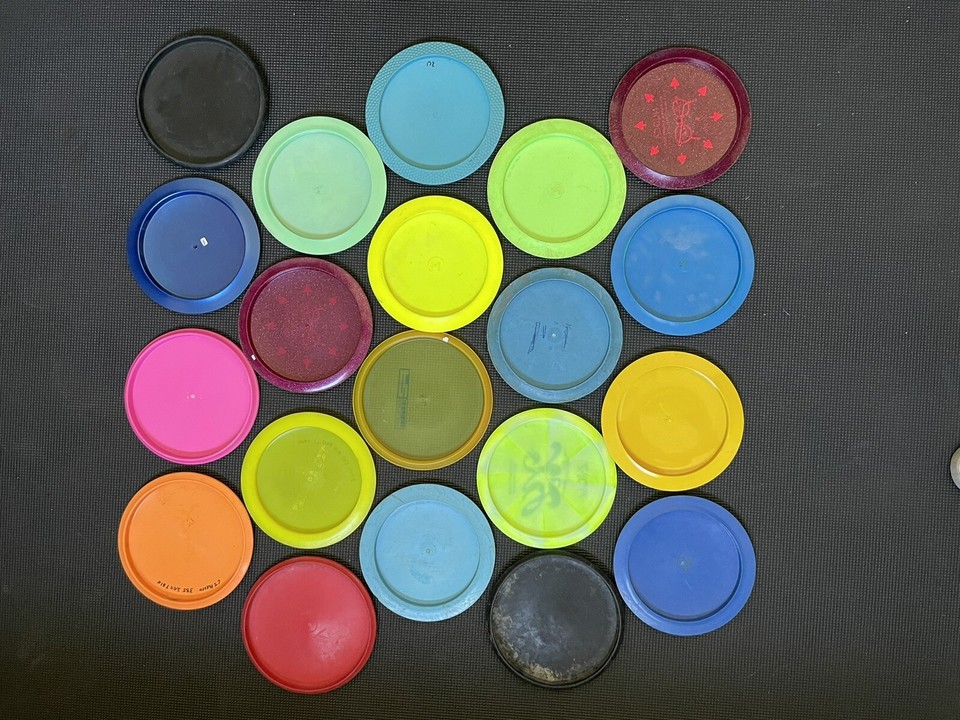 Lot of 20 Assorted Disc Golf Discs New/Used, Mixed Brands, Weights