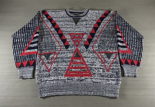 VINTAGE Playboy Sweater Mens 1X Black 