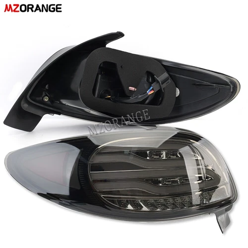 Left+Right LED Tail Light Rear Brake Lamps Smoked Lens For Peugeot 206 2004-2008 - Foto 8 di 14