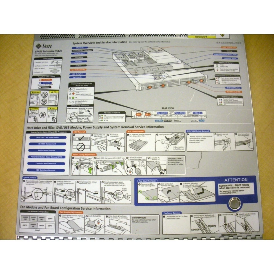 Sun T5120 SECPADF1Z 540-7970 1.2GHz 4 Core, 8GB, 2x 146GB, DVD - Image 4 of 4