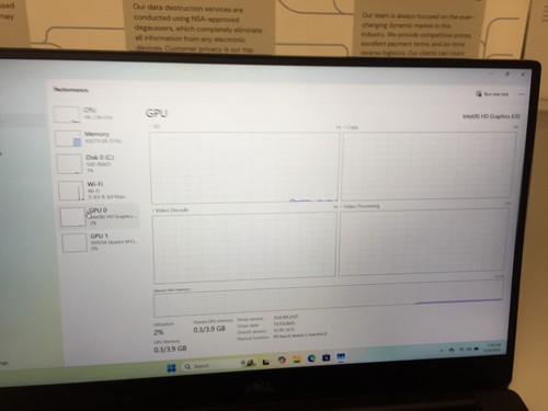 Dell Precision 5520 15.6"(500GB SSD,Core i7 7th Gen.2.90GHz, 8GB RAM WIN 11 PRO - Picture 12 of 21