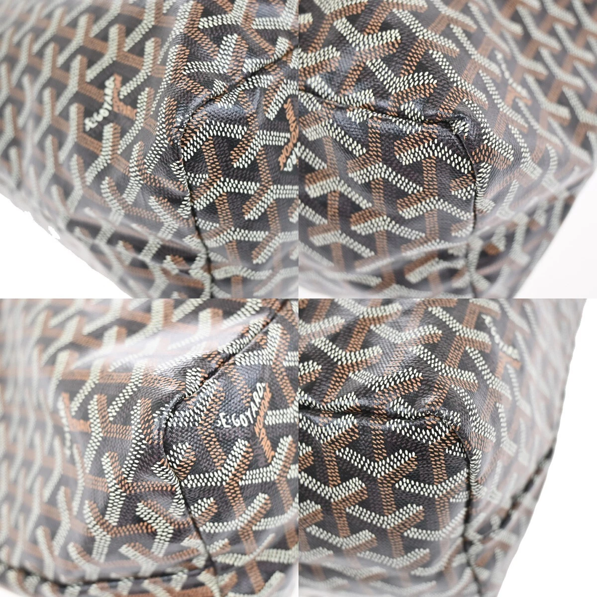 Borsa a tracolla GOYARD logo Saint Louis PM marsupio tela pelle marrone 300RF344