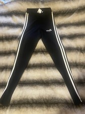 Black Adidas 3 Stripes Leggings Worn One Excellent Condition  Size Xs
