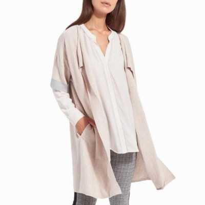 Lysse Yule Cardigan Size Large XL Sweater Ballet Slipper Pink Cashmere Duster