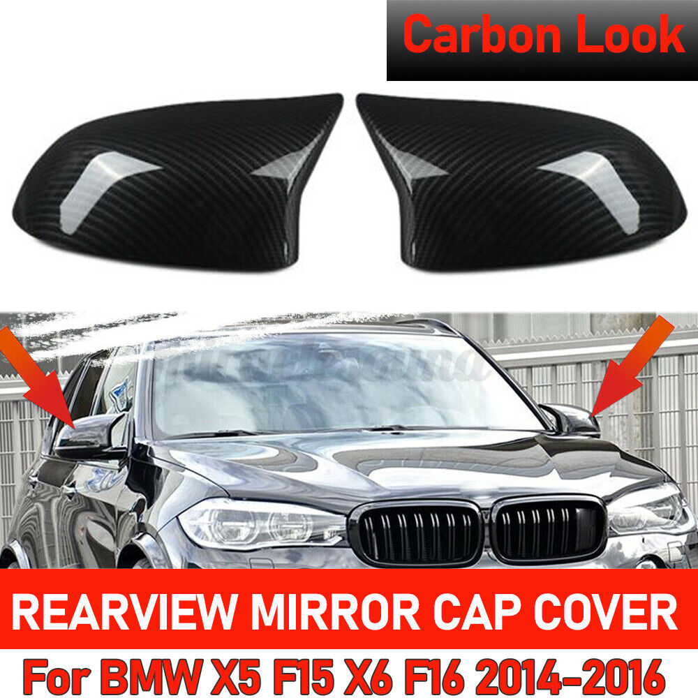 For 14-16 BMW X3 F25 X4 F26 X5 F15 X6 F16 CARBON FIBER CIOLOR SIDE MIRROR  COVERS
