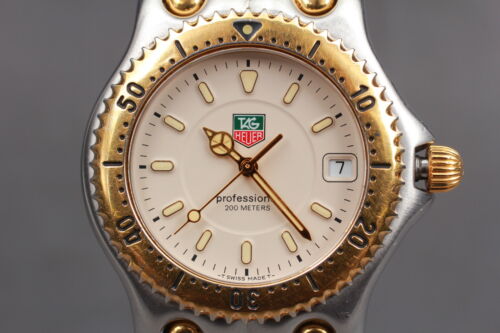 [Exc+5] TAG Heuer S/el WG1121-0 200M Gold & Silver Quartz Men's Watch From JAPAN - Picture 1 of 11