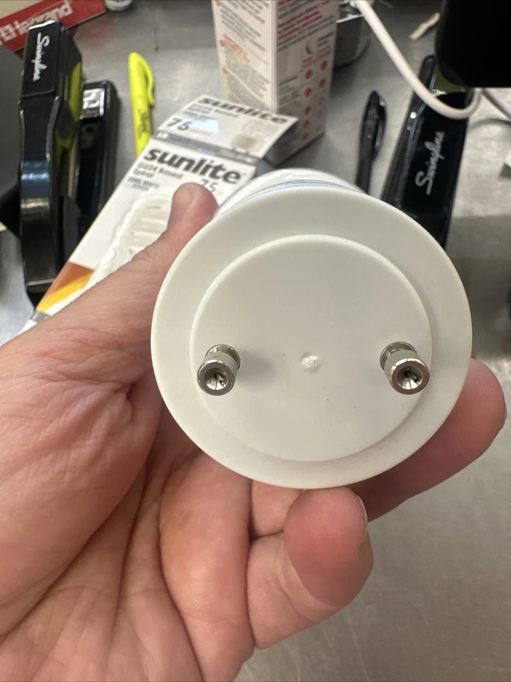 gu24 based 18 watt  spiral cfl bulb 4100k cool white 75 watt replacement sunlite - Image 3 of 4