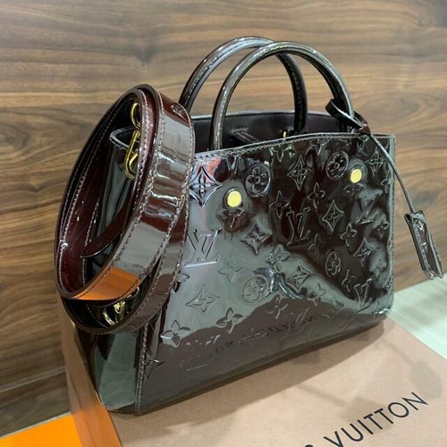 Louis Vuitton M50403 Montaigne BB Shoulder Handbag Vernis Amarant Women's  Boxed | eBay