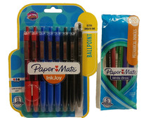 PaperMate 8ct Medium Point Ballpoint Pens Red/Blue/Green  5 Mechanical Pencils