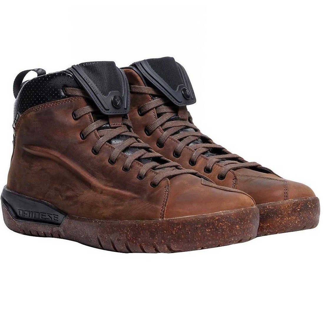SCARPE SHOES MOTO DAINESE METRACTIVE D-WP BROWN NATURAL RUBBER MARRONE TG 41