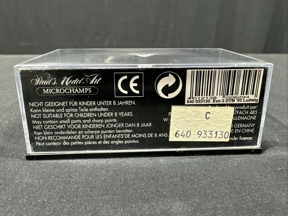 Microchamps Mercedes Benz 190 E Evo 2 Berlin 2000 Test #T1 DTM 1993 1:64 Diecast - Image 3 of 4