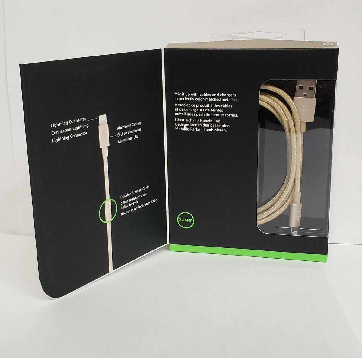 Belkin MIXIT 4FT Metallic Lightning to USB Cable Gold