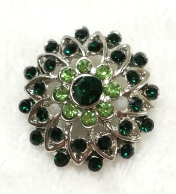 FLOWER GREENS 18mm/20mm GINGER SNAP BUTTON POPPER FOR INTERCHANGEABLE JEWELRY