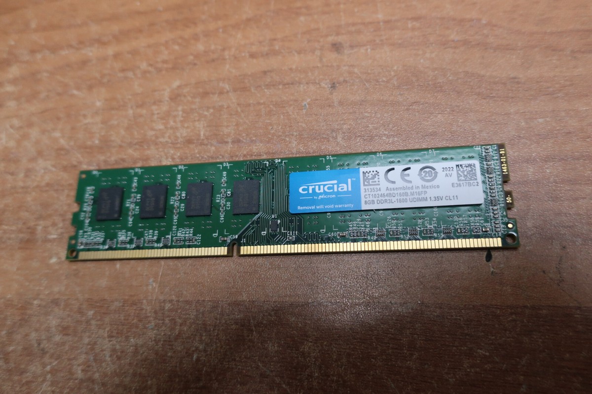Mémoire RAM Crucial DDR3 8Go 1600 MHz - PC3-12800 - Pour PC De Bureau