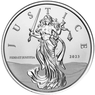 2023 1 oz Gibraltar Lady Justice .999 Silver Coin BU #A601 | eBay