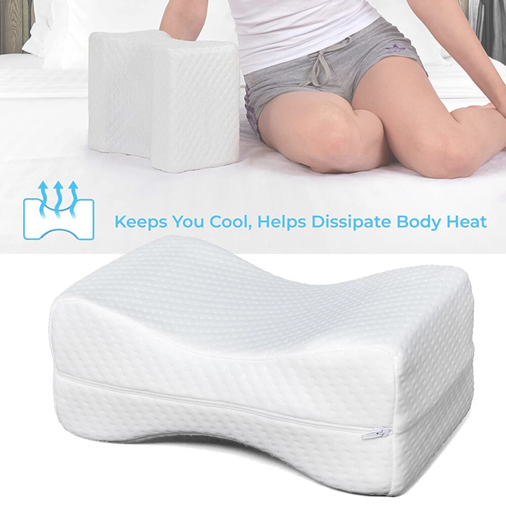 Thigh Knee Hip Pillow Memory Foam Contour Leg Side Sleep Support Washable  Cover