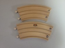 Genuine Brio Wooden Railway Rare Large Double Tracks 33398 Very Good Condition