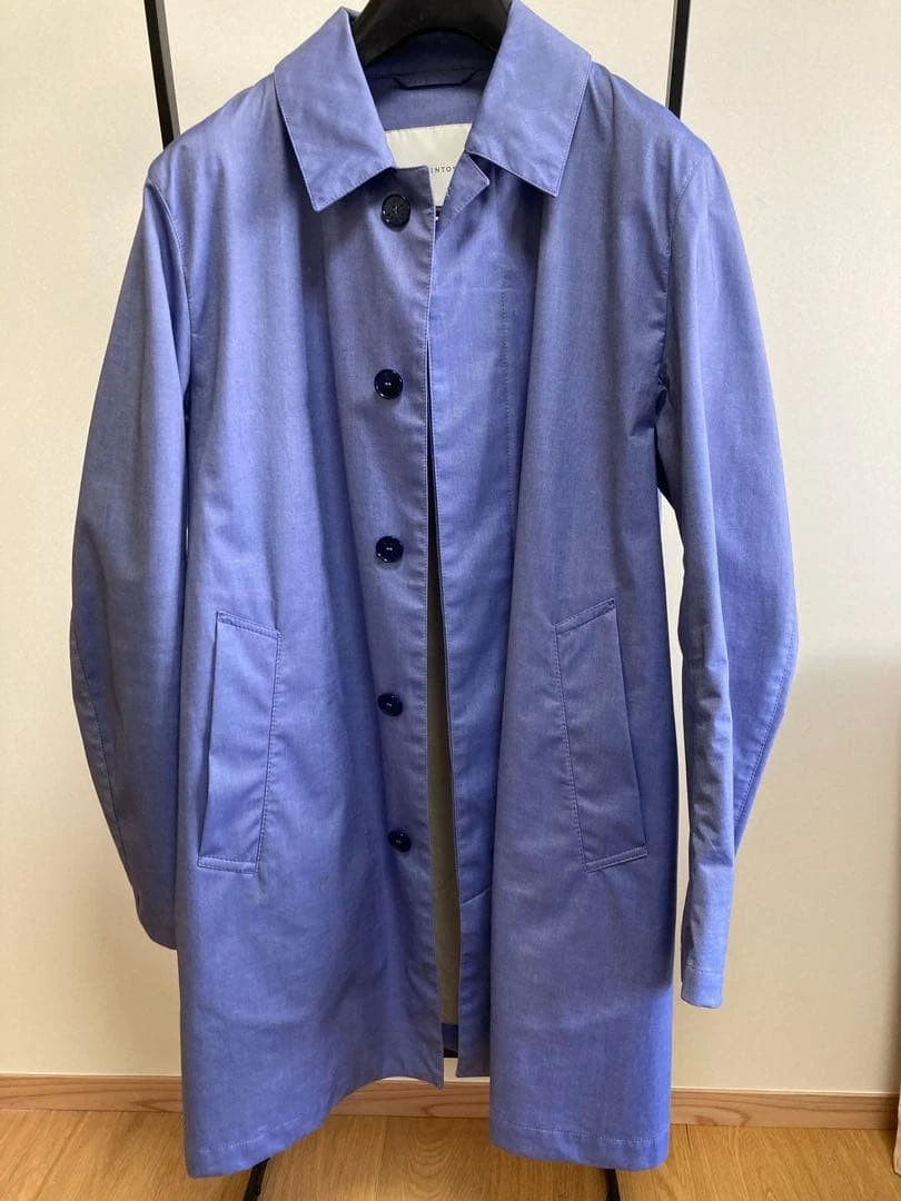 MACKINTOSH Blue Raincoat Size 38 - Storm System Fabric