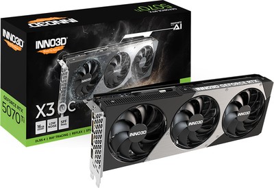 Grafikkarte INNO3D GeForce RTX 5070 Ti X3 OC - 16GB GDDR7, HDMI, 3x DP
