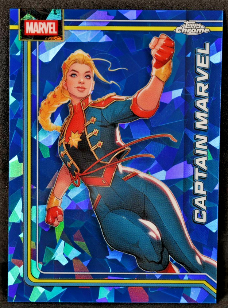2026 TOPPS CHROME MARVEL SAPPHIRE CAPTAIN MARVEL #021