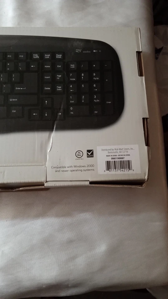 onn Wireless keyboard and mouse ONA11H0087 black, 2.4GHz, soft touch NIB - Image 2 of 4