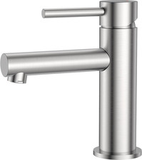 CECIPA Basin Mixer Tap, Bathroom Sink Tap Single Lever Dual Hot and Cold Control