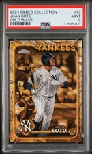 2024 TOPPS GILDED COLLECTION GOLD WAVE #79 JUAN SOTO 31/75 PSA 9