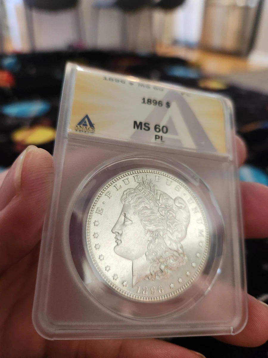 MS 60 Graded 1896 Year Morgan US Dollars (1878-1921) for sale | eBay
