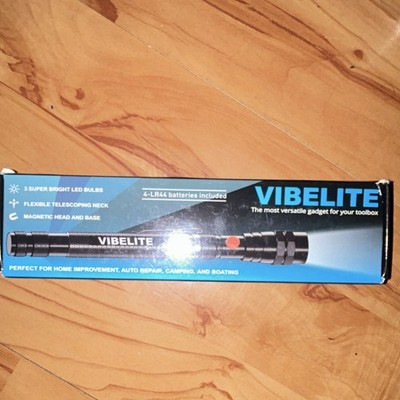 VIBELITE 240LMPT LED Magnetic Pickup Tool Flexible Telescoping Neck Black Metal