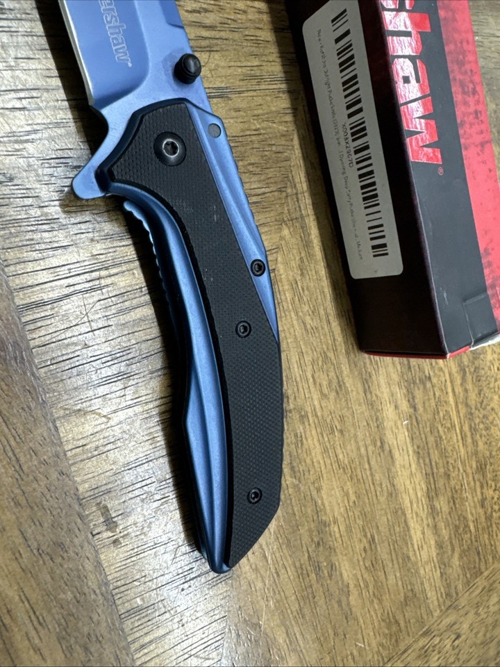 KERSHAW KS8320 BLUE Outright Tactical Spring Open Assisted Folding ...