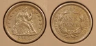 1843 Silver Seated Liberty Dime  XFINE+