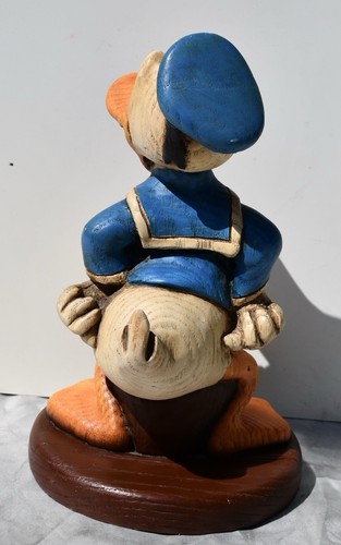 SELTENE 80er Disney Donald Duck Holzfigur Statue Made In USA - Bild 3 von 7