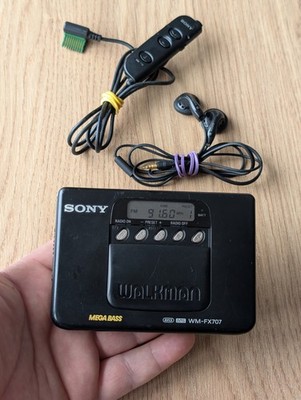 Sony WM-FX707 Radio Walkman Black Cassette Player W/ Remote Sony WM-FX707 Radio Walkman Black Cassette Player W/ Remote