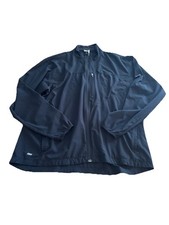 Vintage Nike Jacket Mens XL Black Full Zip Windbreaker Knit Track Dri Fit Y2K