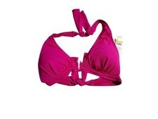 Tommy Bahama Womens Pink Textured Bikini Top Sun Shelter UV Protection Size M
